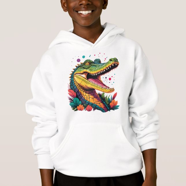 Retrato Crocodilo Colorido (Frente)