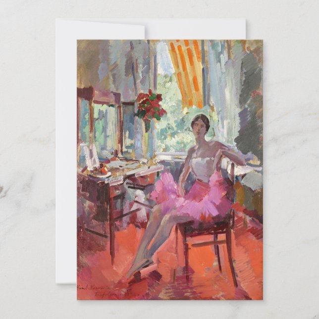 Retrato da Ballerina Vera Trefilova | Korovin (Frente)