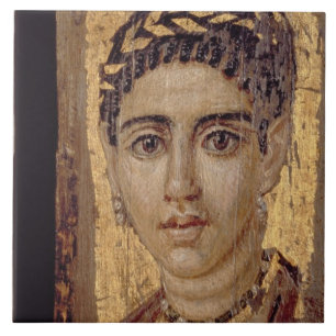 Retrato da mamã de uma mulher, de Fayum,