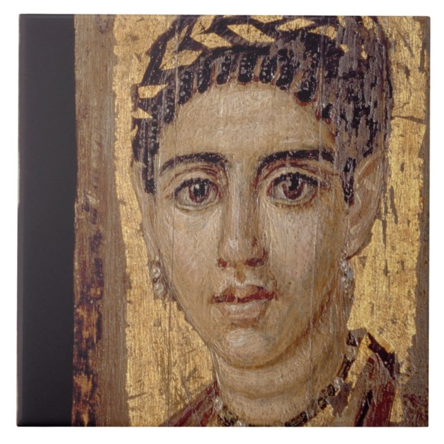 Retrato da mamã de uma mulher, de Fayum, (Frente)