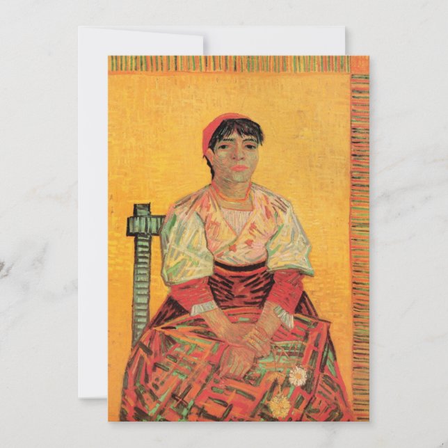 Retrato da mulher italiana por Vincent van Gogh (Frente)