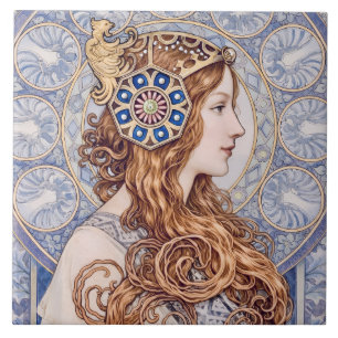 Retrato da Rainha Art Nouveau
