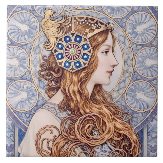 Retrato da Rainha Art Nouveau (Frente)