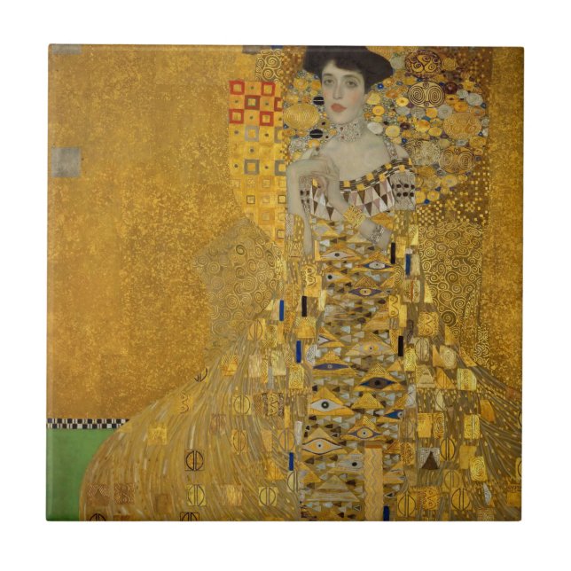 Retrato de Adele Bloch-Bauer I por Gustav Klimt (Frente)