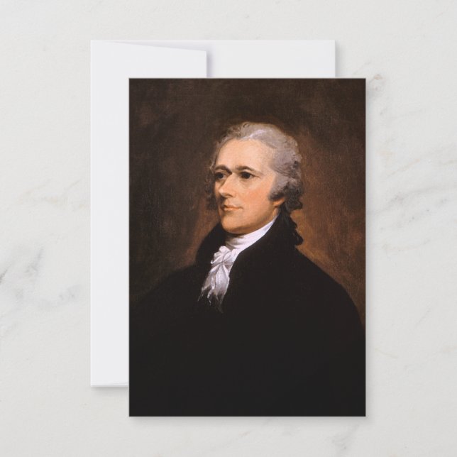 Retrato de Alexander Hamilton por John Trumbull (Frente)