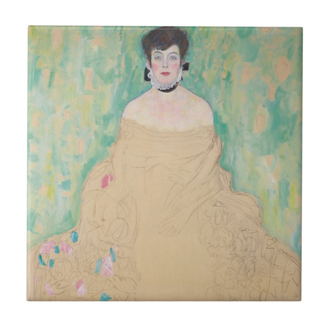 Retrato de Amalie Zuckerkandl por Gustav Klimt (Frente)