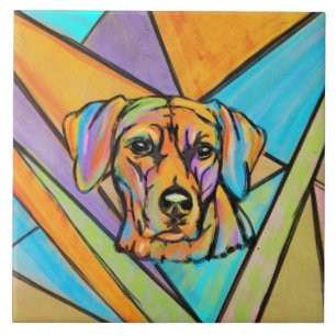 Retrato de Aquarela de Ridgeback