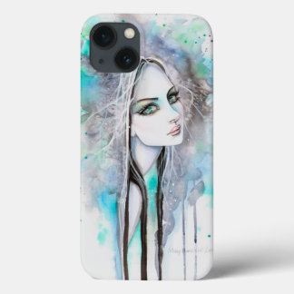 Retrato de Arte Moderna Aquarela Fantasma de Olhos