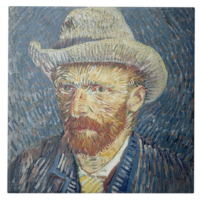 Retrato de auto de Vincent van Gogh | com chapéu (Frente)