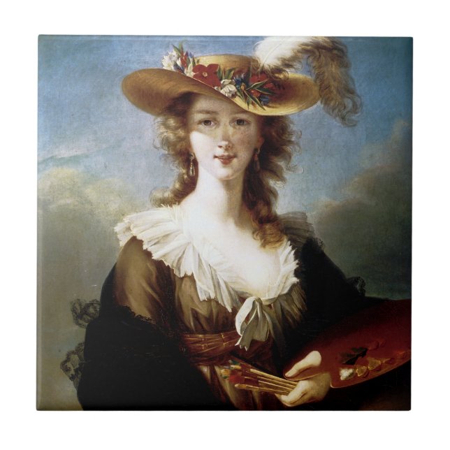 Retrato de auto do ~ de Elizabeth Vigee-Le Brun (Frente)