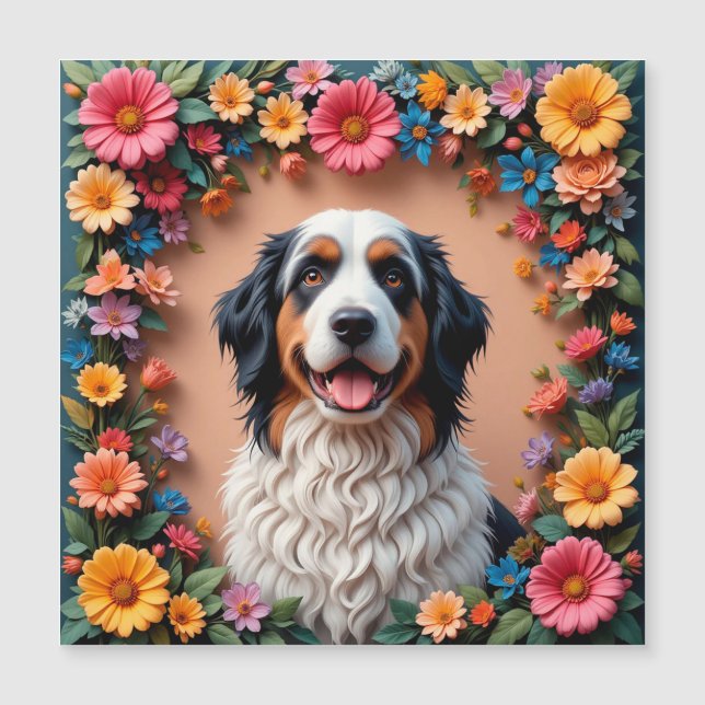 Retrato de Cachorro Bonito (Frente)