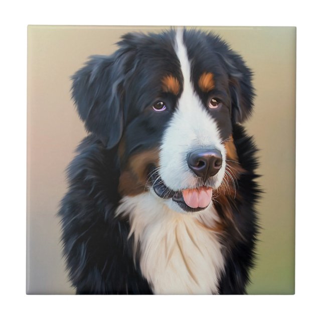 Retrato de Cachorro da Montanha Bernese (Frente)