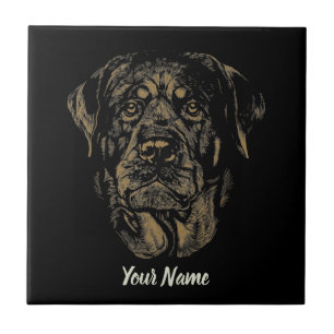 Retrato de Cachorro Rottweiler