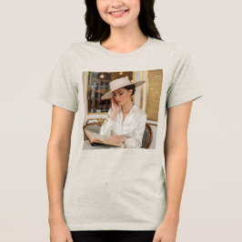 Retrato De Café Opalescente Luxe De Uma Camisa T M