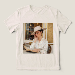 Retrato De Café Opalescente Luxe De Uma Camisa T M