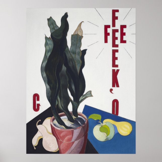 Retrato de Charles Demuth em pôster por Georgia O' (Frente)