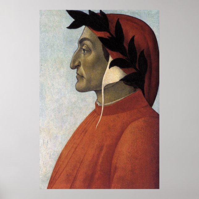 Retrato de Dante Poster (Frente)