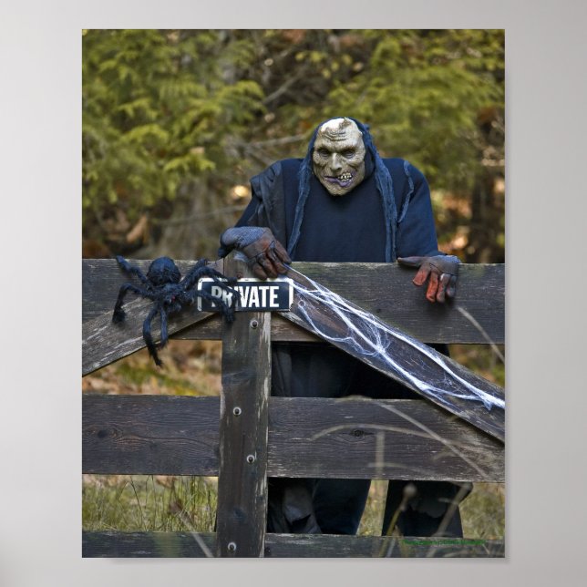 Retrato de Duende de Halloween - Impressão de Arte (Frente)