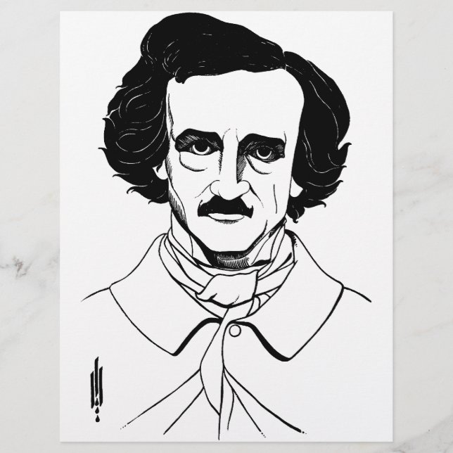 Retrato de Edgar Allan Poe (Frente)