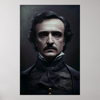 Retrato de Edgar Allan Poe Poster