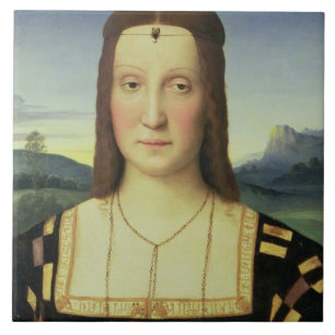 Retrato de Elizabeth Gonzaga, c.1504 (óleo na