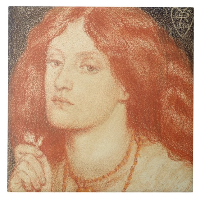 Retrato de Elizabeth Siddal (1834-62), 1860 (Frente)