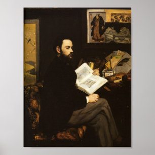 Retrato de Emile Zola por Manet - Poster