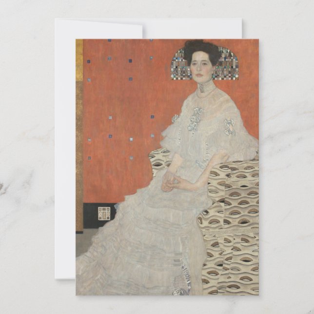 Retrato de Fritza Riedler por Gustav Klimt (Frente)