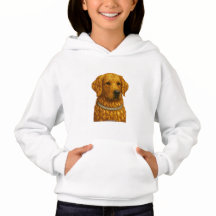 Retrato de Gemas do Golden Retriever