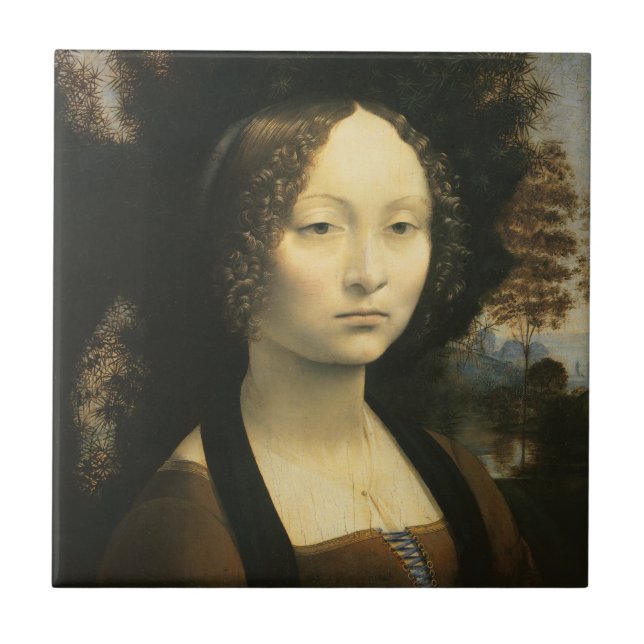 Retrato de Ginevra Benci, de Leonardo da Vinci (Frente)