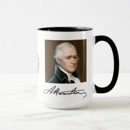 Retrato de Hamilton & caneca dos fatos