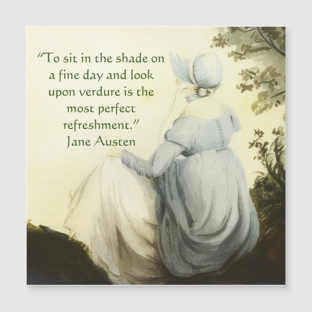 Retrato de Jane Austen +citação (Frente)