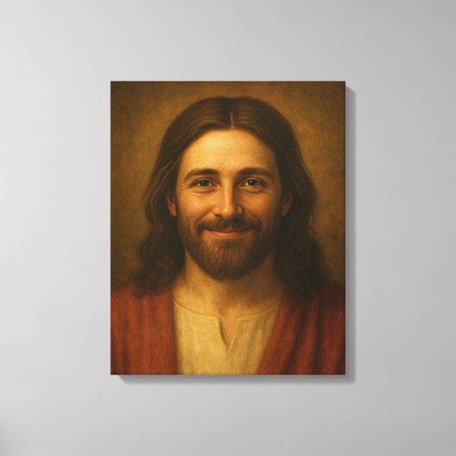Retrato de Jesus Cristo #3™ LDS Canvas de Arte em  (Frente)