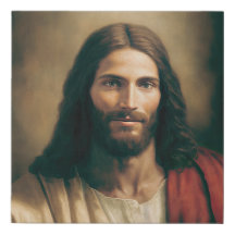 Retrato de Jesus Cristo - Canvas invertida 10x10