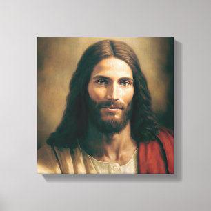 Retrato de Jesus Cristo na Canvas 12x12