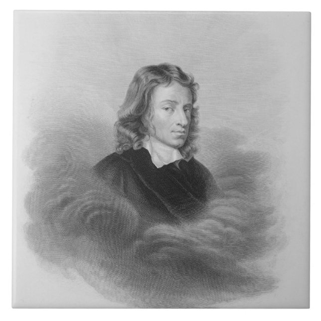 Retrato de John Milton (1608-74) gravado pelo (Frente)