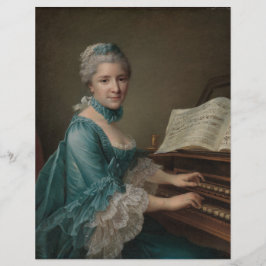 Retrato de Justine Favart Scrapbook Paper