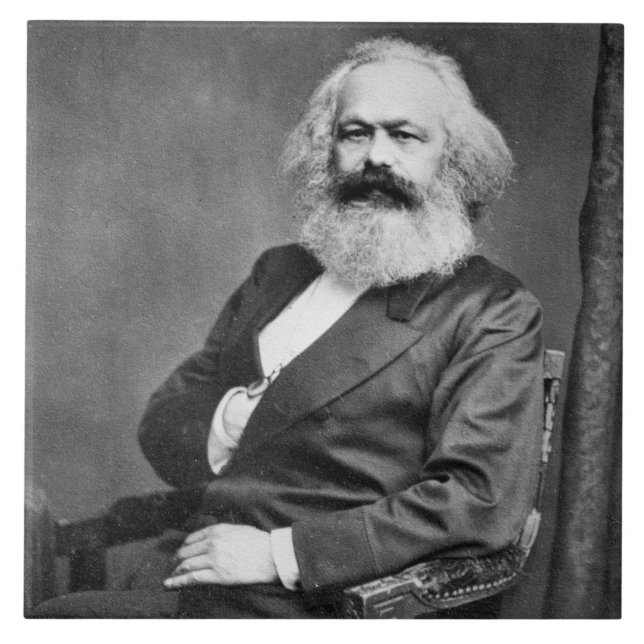 Retrato de Karl Marx (Fundador do Marxismo) (Frente)