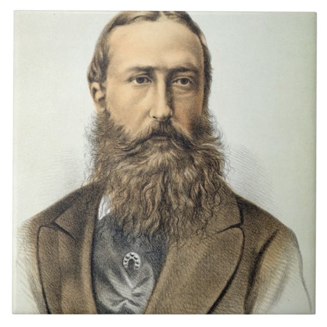 Retrato de Leopold II (1835-1909), rei de Belgiu (Frente)