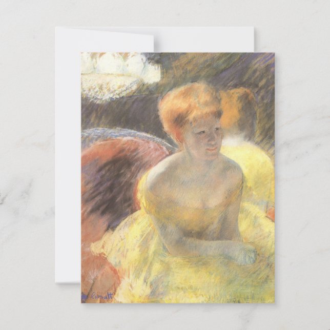 Retrato de Lydia na Ópera de Mary Cassatt (Frente)