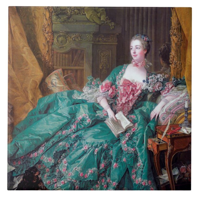 Retrato de Madame Pompadour, Boucher (Frente)