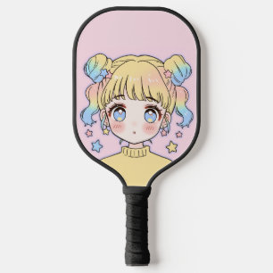 Retrato de Menina Estrela Pastel Kawaii