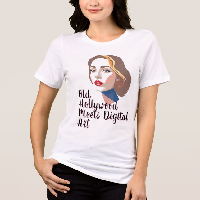 Retrato de Mulher-Vintage Elegante (Frente)