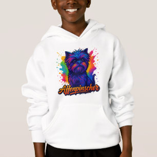 Retrato de Pop de Arte de Affenpinscher Vibrante -