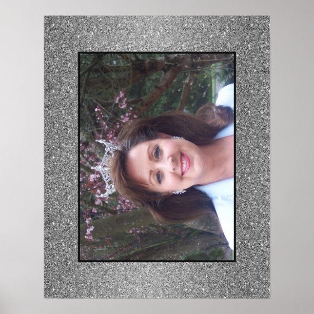 Retrato de Poster com brilho personalizado da Miss (Frente)