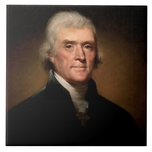 Retrato de Thomas Jefferson (por Rembrandt Peale) (Frente)