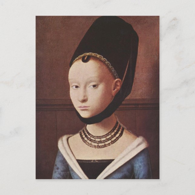 Retrato de um cartão da rapariga (Frente)