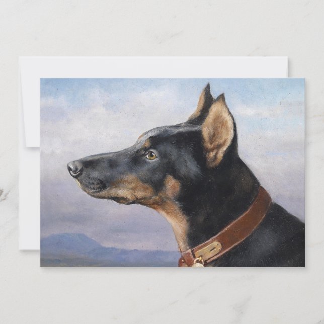 Retrato de um Doberman | Carl Reichert (Frente)