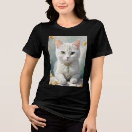 Retrato de um gato fofo com joias.