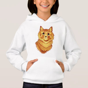 Retrato de um gato laranja por Louis Wain